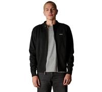 Members Only Men's Iconic Racer Sweater, Full Zip Mens Sweaters Cardigan, Black, S