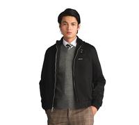 Members Only Men's Original Iconic Racer Jacket Cotton Lightweight, Black, XL