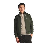 Members Only Men's Original Iconic Racer Jacket Cotton Lightweight, Dark Green, XXL