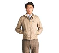 Members Only Men's Original Iconic Racer Jacket Cotton Lightweight, Khaki, L