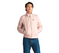 Members Only Men's Original Iconic Racer Jacket Cotton Lightweight, Light Pink, L