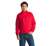 Members Only Men's Original Iconic Racer Jacket Cotton Lightweight, Red, S