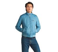 Members Only mensOriginal Iconic Racer Jacket Long Sleeve Cotton Lightweight Jacket - Blue - Large