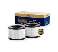 Membrane Solutions MSB5 Air Purifier Filter Replacement - 3-in-1 H13 True Hepa, for Smoke, Pollen, Dander, Hair, Smell - 2 Pack - Genuine, Long-lasting, Fits Perfectly