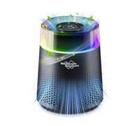 Membrane Solutions MSB5 Air Purifier for Bedroom, H13 True HEPA Air Purifier for Home, Office, Desktop, 20dB Quiet Air Cleaner Sleep Mode, Colorful Night Light, for Pet, Smoke, Dust, Mold, Black