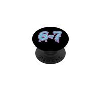 Meme 67 Six Seven Italian Brainrot Dripping Numbers Graphic PopSockets Adhesive PopGrip