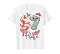 Meme Candy Canes Santa Xmas SIX Seven Cute Kawaii Pastel 67 T-Shirt