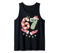 Meme Candy Canes Santa Xmas SIX Seven Cute Kawaii Pastel 67 Tank Top