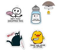 Meme Car Air Fresheners 4 Pcs Funny Car Air Fresheners for Women Thickened Scented Cards Duck Knife Meme Cars Hanging Accessories Ornament with Hanging Loop