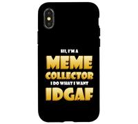 Meme Collector IDGAF Halloween Costume Dank Memes Collection Case for iPhone X/XS