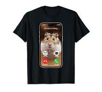 Meme Hamster Staring Front Camera Hamster Is Calling T-Shirt