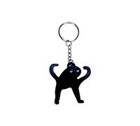 Meme Keychain Cat Angry As Fuk Banana Cat, Black, S