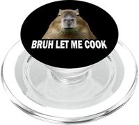 Meme Lover Gen Alpha Slang Bruh Let Me Cook Capybara PopSockets PopGrip for MagSafe