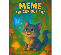 Meme the Curious Cat: Coloring book , story , cat