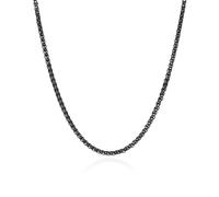 MeMeDIY 3 Pcs Chain Necklace for Men 3mm-6mm Stainless Steel Chains Gold Chain for Men Black Silver Wheat Chains 18"/20"/22"/24"/26"/28"/30 Inches, 20 inches, Stainless Steel, No Gemstone