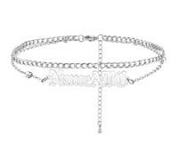 MeMeDIY Personalized Anklets for Women Stainless Steel Ankle Chain Bracelets Name Anklet Custom Beach Anklet Bracelets Adjustable Anklet for Girlfriend Best Friend -A1