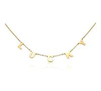 MeMeDIY Personalized Name Necklace For Women Dainty Initial Letter Necklace Gold Name Necklace Custom Necklace Gift For Mom Friendship Gift For Best Friend (Style B, Gold)