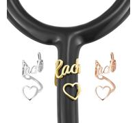 MeMeDIY Stethoscope Name Tag Personalized with Birth Flower Custom Stethoscope Charms Accessories Nurses Week Gift for Nurses Doctors RN Graduation Gift -A3