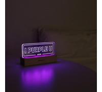 MEMELIGHT I Purple U Lamp, BTS Night Lignt, Kpop Merchandise for Army, 7RGB Color, Dimmer, 8.3 x 4.2 x 1.7