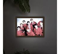MEMELIGHT Light-Up Wall Art - Stray.Kids Photo Art Night Light, Kpop Idol Merchandise, SKZ Merch, A4 Size LED Table Light, 8.3 x 11.7 inch