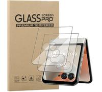 MEMELOKA Pack of 2 Screen Protectors for Motorola Razr 60 / Razr 2025 with 2 Camera Protection, 9H Hardness Ultra HD Anti-Scratch Protective Glass Motorola Razr 60 / Razr 2025 [Anti-Bubble-Free] [High