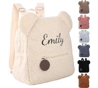 mememom Personalised children Backpack for Girls and Boys,Custom Embroidered Toddler Bag with Name, Little Bear Children Schoolbag,Kindergarten Primary School Mini Backpack