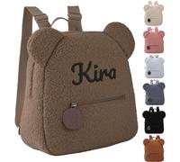 mememom Personalised children Backpack for Girls and Boys,Custom Embroidered Toddler Bag with Name, Little Bear Children Schoolbag,Kindergarten Primary School Mini Backpack