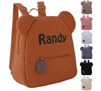 mememom Personalised children Backpack for Girls and Boys,Custom Embroidered Toddler Bag with Name, Little Bear Children Schoolbag,Kindergarten Primary School Mini Backpack
