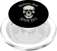 Memento Mori Amor Fati Skull Latin Phrase Philosophy PopSockets PopGrip for MagSafe