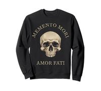 Memento Mori Amor Fati Skull Latin Phrase Philosophy Sweatshirt