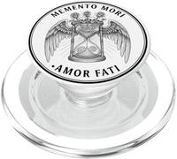 Memento Mori Amor Fati Winged Hourglass Skeletons PopSockets PopGrip for MagSafe