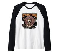 Memento Mori Catholic Crucifix Traditional Latin Mass Raglan Baseball Tee