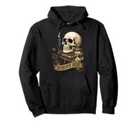 Memento Mori Catholic Crucifix Traditional Latin Mass Skull Pullover Hoodie