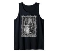 Memento Mori Eternal Dust Gothic Skeletal Reaper Grave Art Tank Top