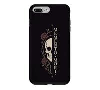 Memento Mori Gothic Rose Half Face Art Dark Case for iPhone 7 Plus/8 Plus