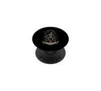 Memento Mori Gothic Skeleton on Throne with Roses and Thorns PopSockets Adhesive PopGrip