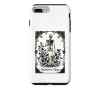 Memento Mori Gothic Skeleton with Rose and Botanical Frame Case for iPhone 7 Plus/8 Plus