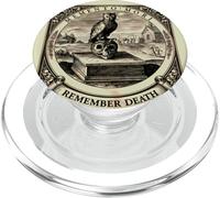 Memento Mori Impermanence Inevitability of Death Owl Skull PopSockets PopGrip for MagSafe
