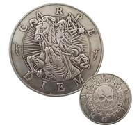 Memento Mori Medal Carpe Diem Stoicism Souvenior Coins Hobo Coin for Collector