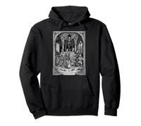 Memento Mori Medieval Engraving of the Danse Macabre Pullover Hoodie