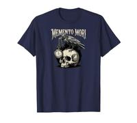 Memento Mori Raven Skull Gothic Stoic Philosophy Dark T-Shirt