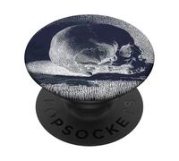 Memento Mori Remember Death Skull lateral view PopSockets Adhesive PopGrip