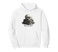Memento Mori Skull Books Dark Academia Gothic Philosophical Pullover Hoodie