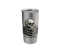 Memento Mori Skull Books Dark Academia Gothic Philosophical Stainless Steel Insulated Tumbler