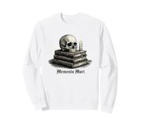 Memento Mori Skull Books Dark Academia Gothic Philosophical Sweatshirt