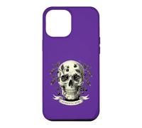 Memento Mori Skull, Dark Floral Vanitas Engraving Case for iPhone 12 Pro Max