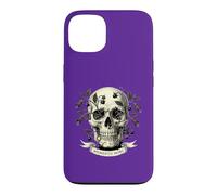 Memento Mori Skull, Dark Floral Vanitas Engraving Case for iPhone 13