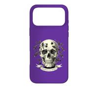 Memento Mori Skull, Dark Floral Vanitas Engraving Case for iPhone 17 Pro Max