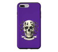 Memento Mori Skull, Dark Floral Vanitas Engraving Case for iPhone 7 Plus/8 Plus