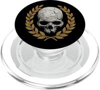 Memento Mori - Skull with Laurel Wreath PopSockets PopGrip for MagSafe